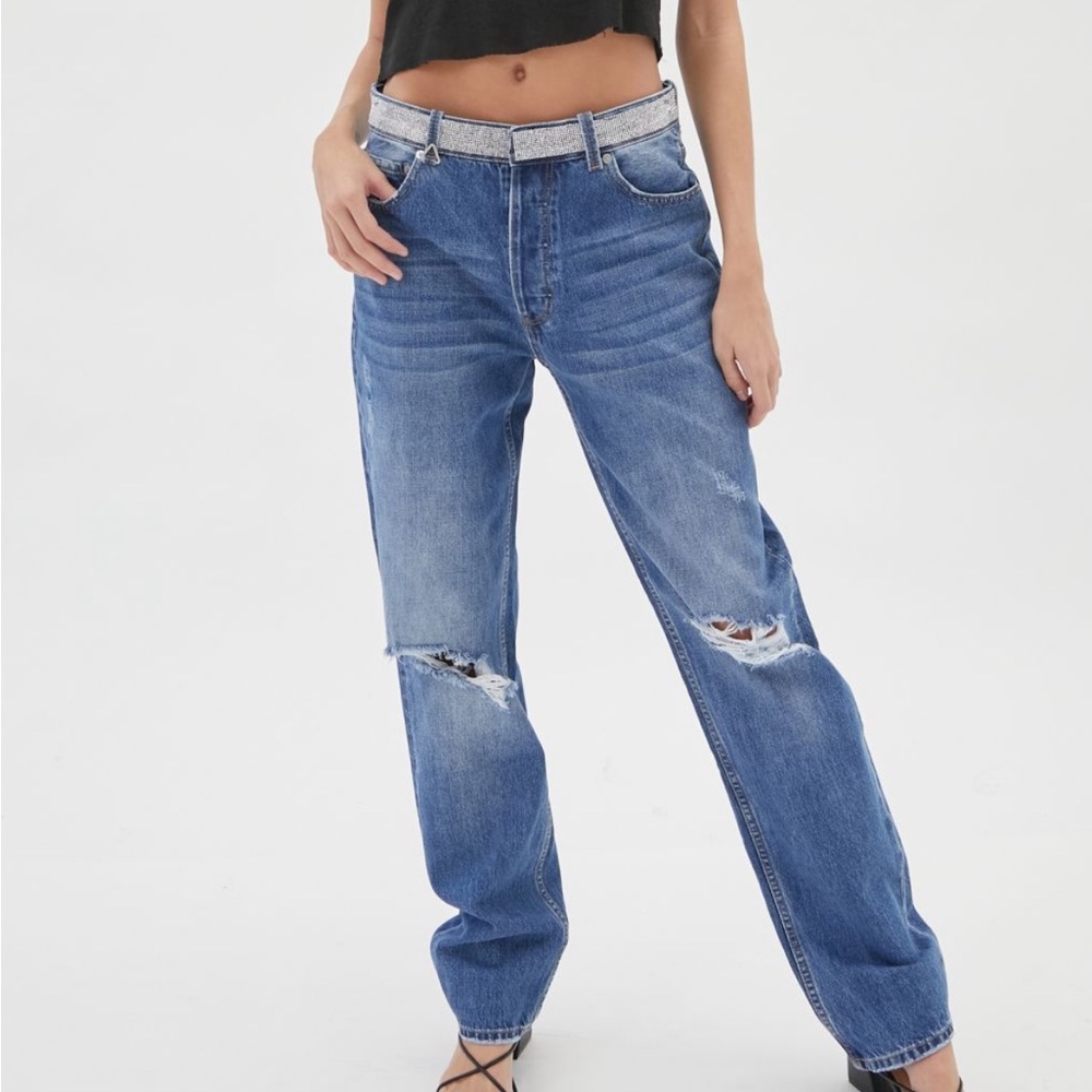 New Urban Outfitters Neon Blonde Lazy Lover High waisted Jean- cry baby